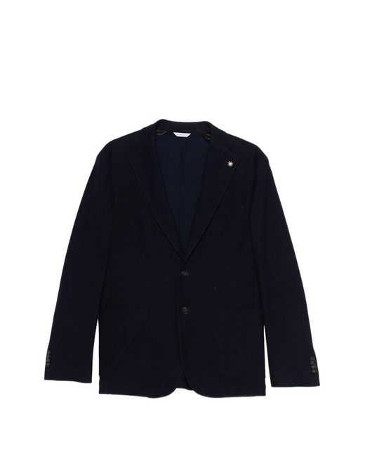 Manuel Ritz Blue Cardigan With Buttons for men