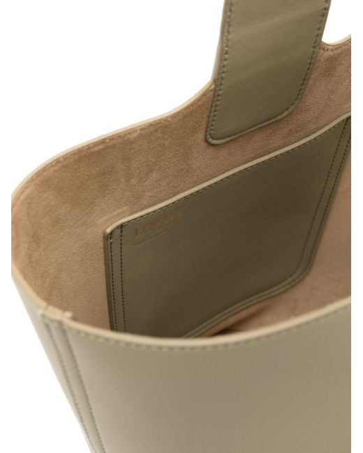 Loewe White Medium Pebble Leather Bag