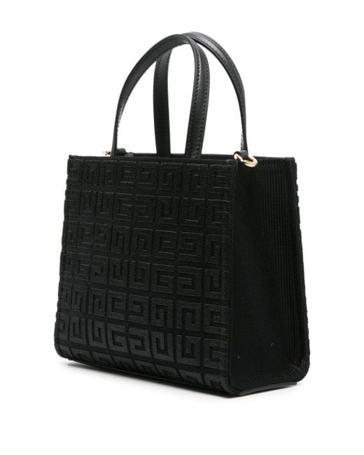 Givenchy Black G-Tote Canvas Mini Tote Bag
