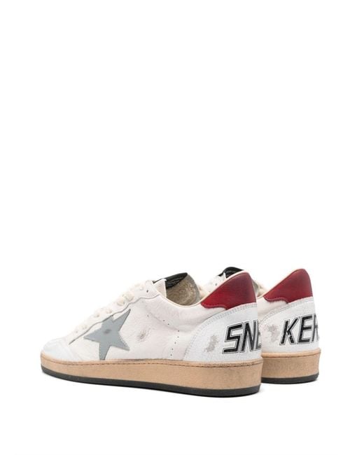 Golden Goose Deluxe Brand White "Ball Star" Sneakers for men