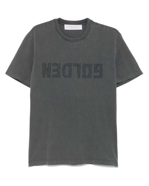 Golden Goose Deluxe Brand Gray T-Shirt Golden for men