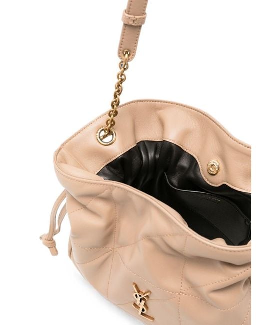 Saint Laurent Natural Jamie Leather Shoulder Bag