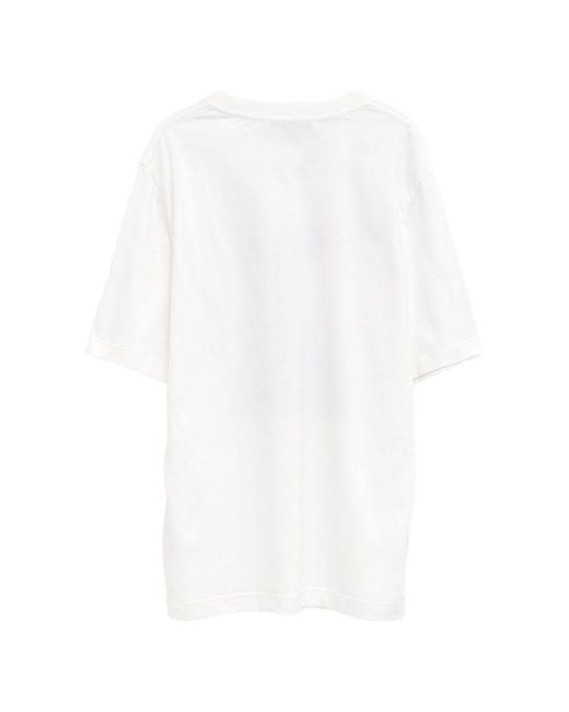 Jacquemus White Printed Cotton T-Shirt for men