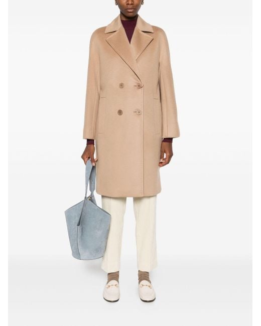 Max Mara Natural Wool Coat