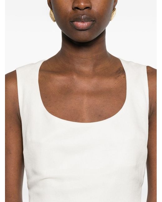 Jacquemus White La Robe Tablier Long Dress
