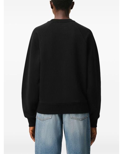 AMI Black Ami De Coeur Cotton Sweatshirt