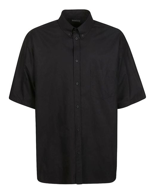 Balenciaga Black Shirt With Logo for men