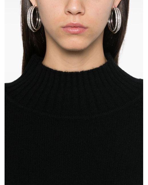 Be You Black Cashmere Turtle-Neck Sweater