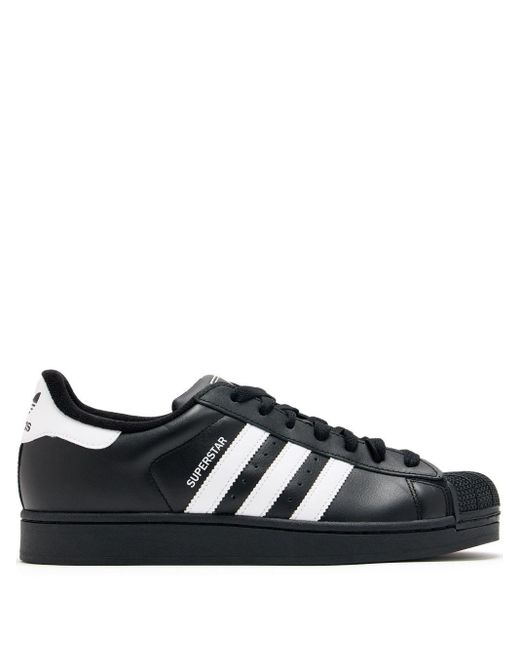Adidas Black Low Top Rubber Sole Sneakers for men