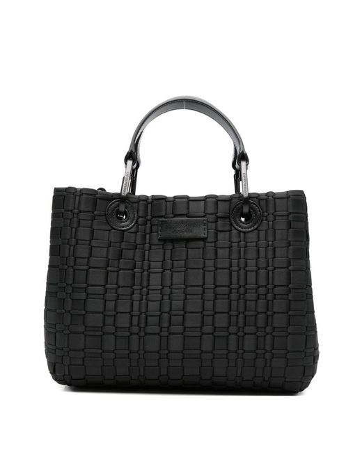 Emporio Armani Black Myea Small Shopping Bag