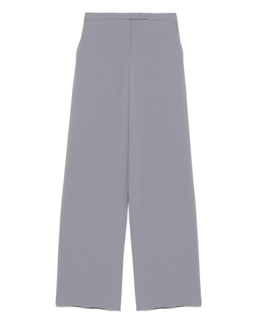 Emporio Armani Gray Flare Leg Trousers