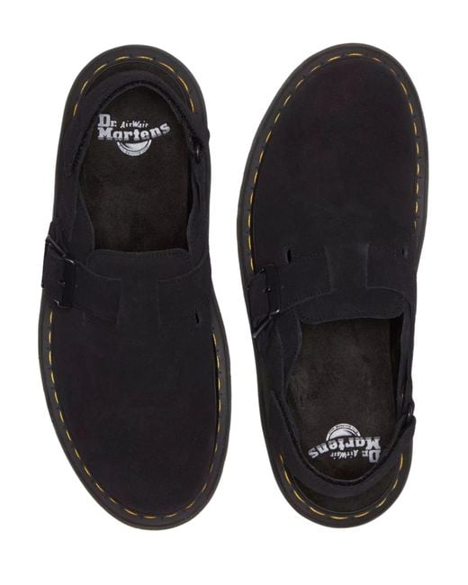 Dr. Martens Black Mule Jorge Ii Suede for men