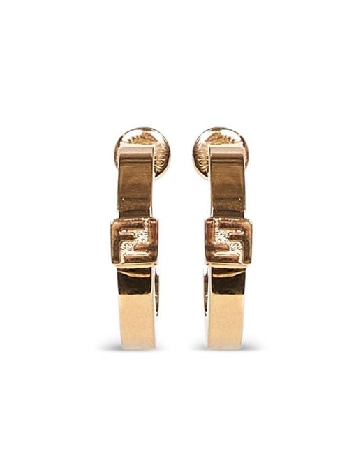 Fendi White Forever Earrings