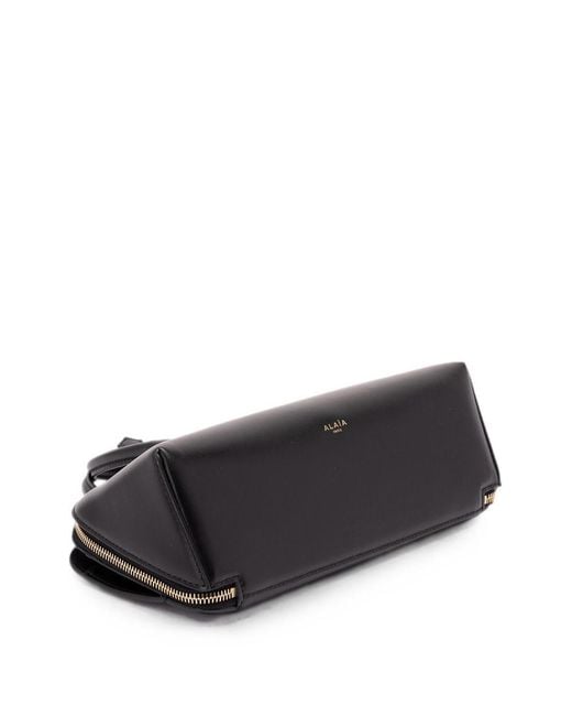 Alaïa Black Delta Medium Leather Handbag