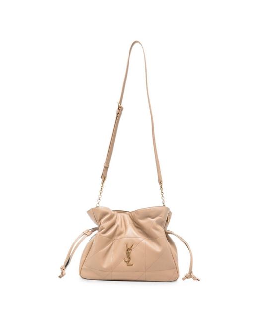 Saint Laurent Natural Jamie Leather Shoulder Bag