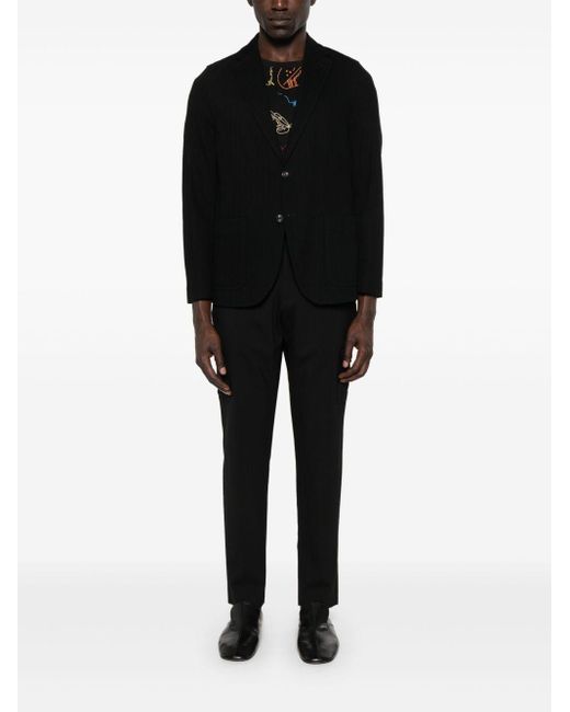 Circolo 1901 Black Cotton Single-Breasted Jacket for men