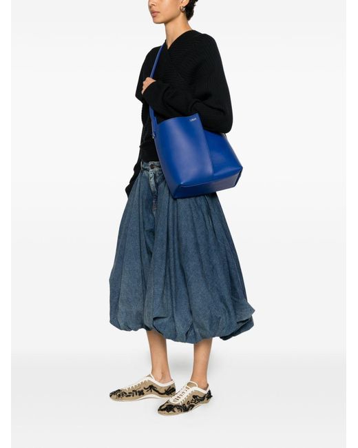 Loewe Blue Bilbao Medium Leather Bucket Bag