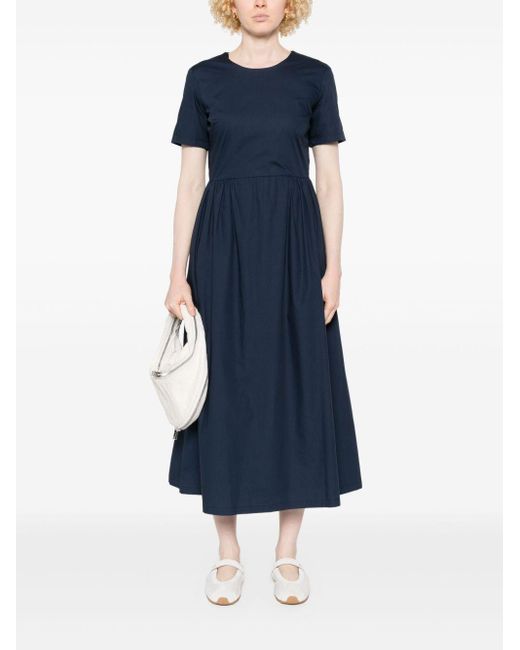 Add Blue Poplin Midi Dress