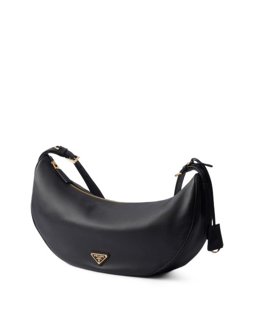 Borsa A Spalla Demi Lune Grande di Prada in Black