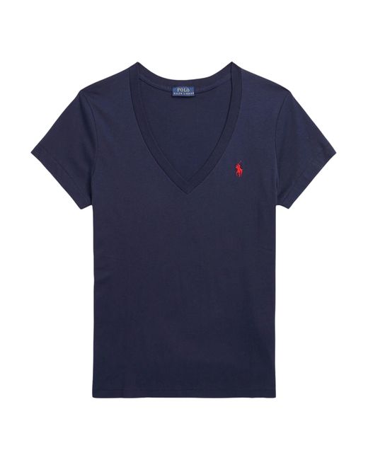 Polo Ralph Lauren Blue V-Neck T-Shirt
