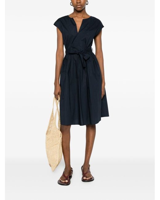 Woolrich Blue Cotton Short Dress