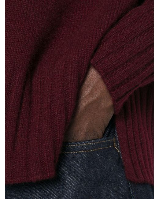 Be You Purple Cashmere Turtle-Neck Sweater