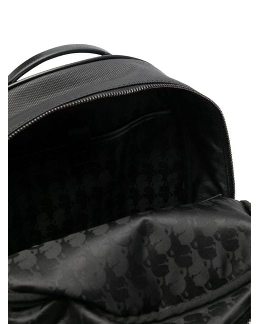 Karl Lagerfeld Black Logo-plaque Backpack for men