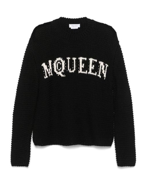 McQueen Black Shirt With Logo for men