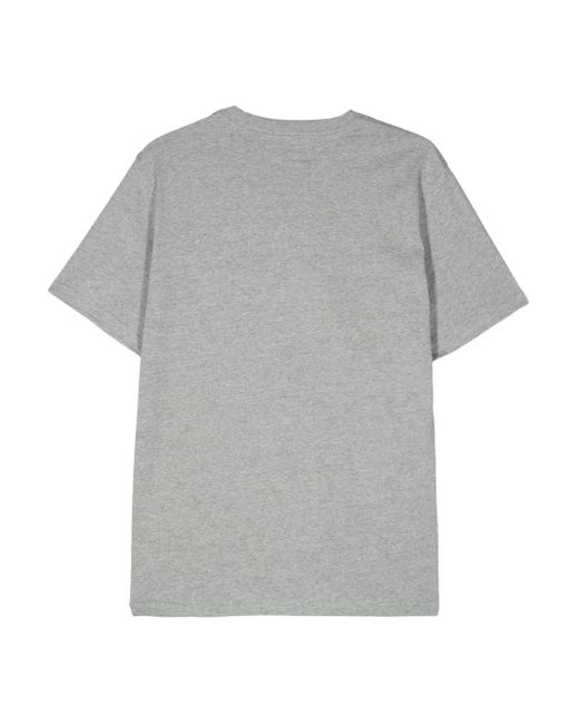 Carhartt Gray Logo-print Cotton T-shirt for men