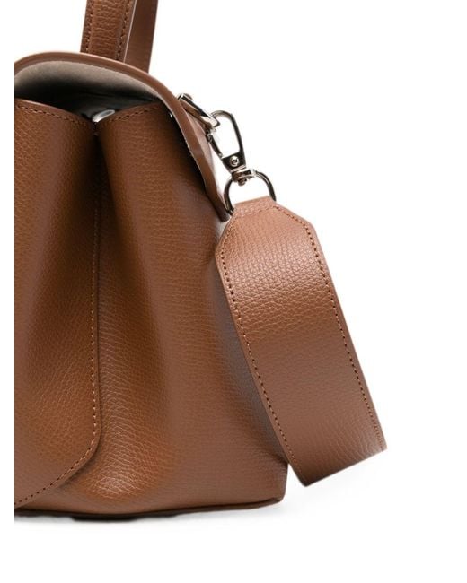 Emporio Armani Brown Small Leather Handbag