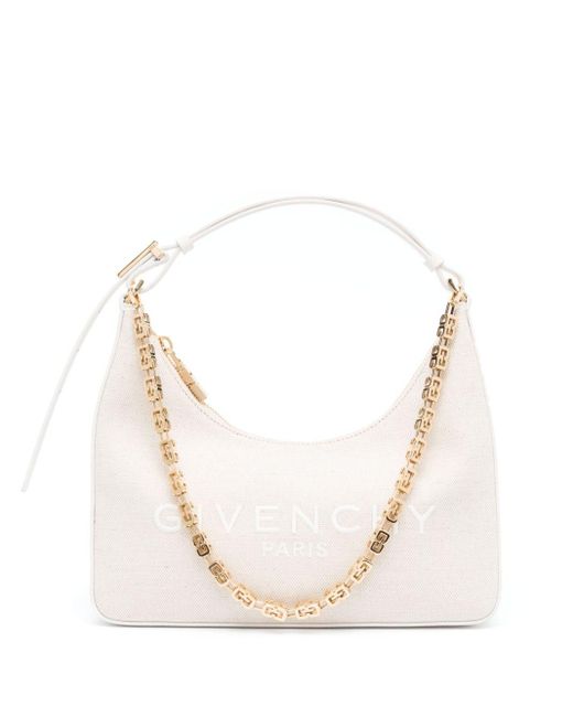 Givenchy Natural Moon Cut Out Small Leather Hobo Bag