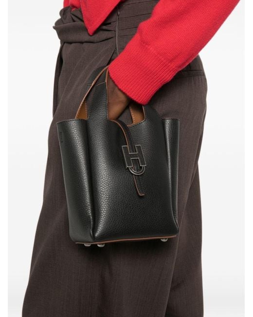 Hogan Black Trend Mini Leather Tote