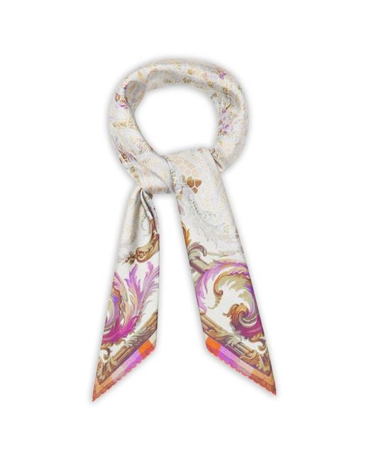 Pierre Louis Mascia Pink Printed Silk Scarf