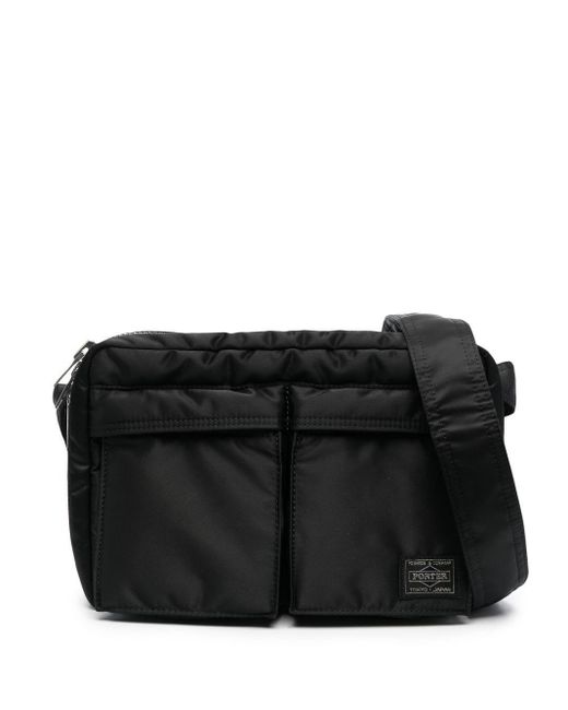 Porter-Yoshida and Co Black Tanker Shoulder Bag for men