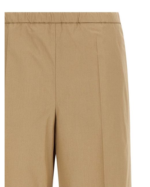 Moncler Natural Cotton Trousers