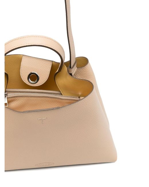 Tod's Black Small Leather Tote Bag