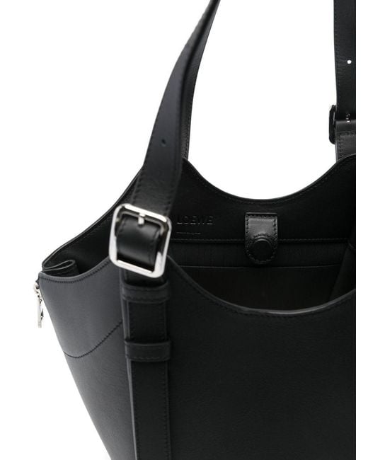 Loewe Black Hammock Leather Tote Bag