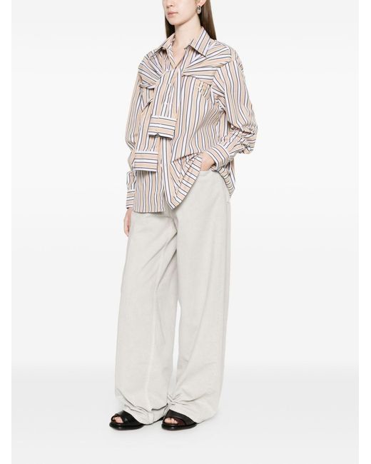 Haikure White Bethany Wide-Leg Denim Jeans
