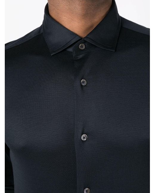 Emporio Armani Black Logo Classic Shirt for men