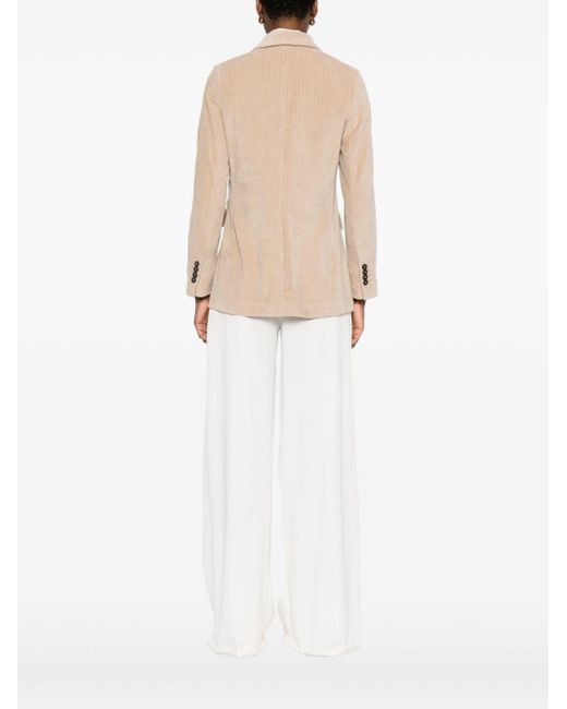 Circolo 1901 White Cotton Double-Breasted Jacket