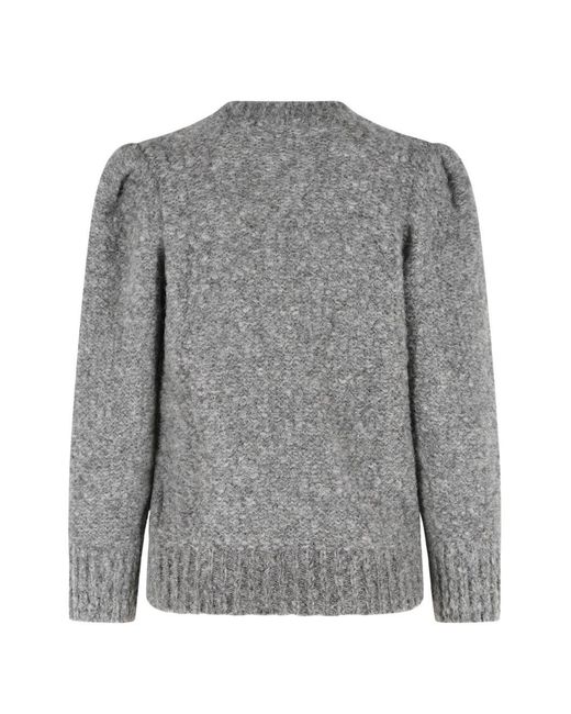 Isabel Marant Gray Emma Wool Crewneck Sweater