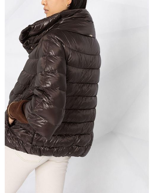Herno Black Aminta Nylon Cape