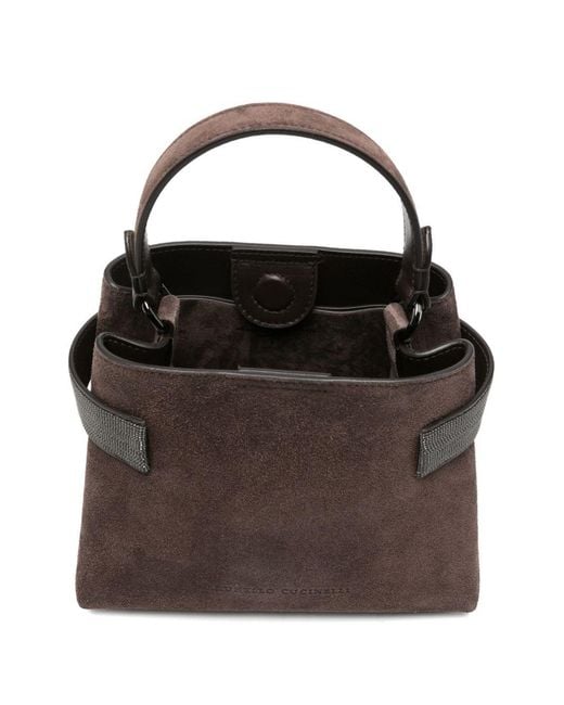 Brunello Cucinelli Brown Leather Handbag