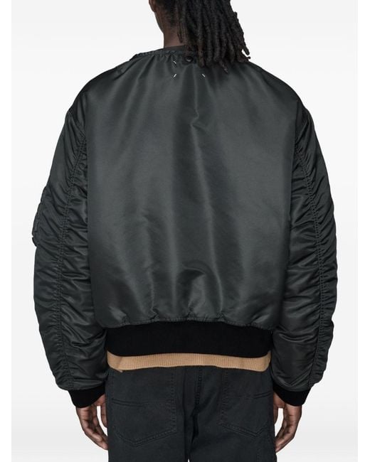 Maison Margiela Black Reversible Bomber Jacket for men