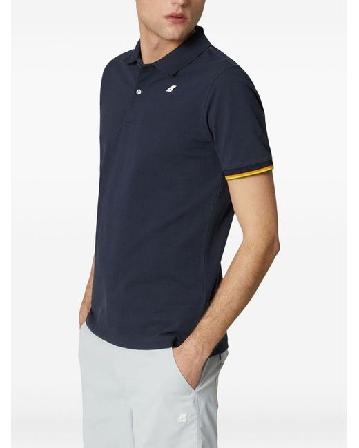 K-Way Blue Polo Vincent for men