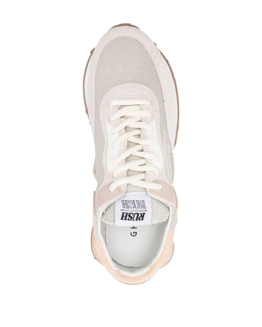 GHOUD VENICE White Rush Groove Suede Sneakers