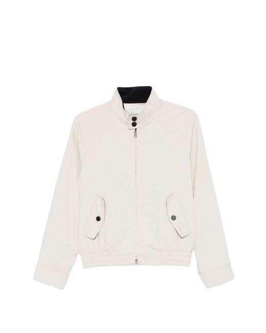 DUNST White Cotton Blouson Jacket