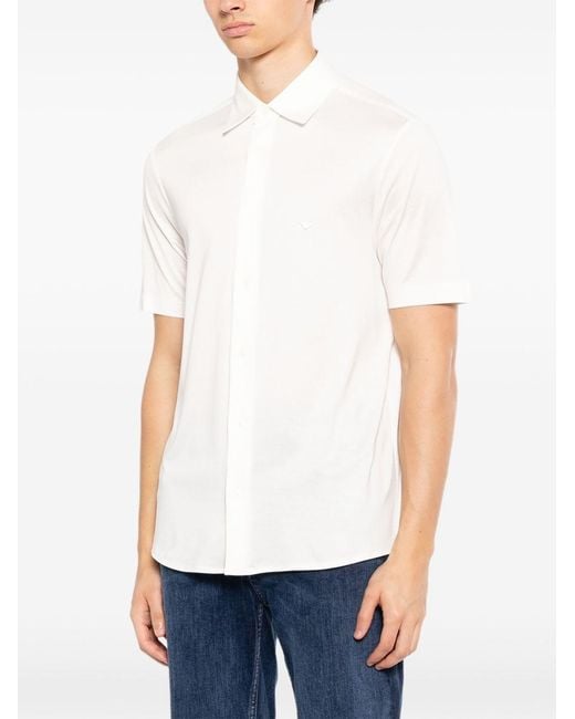 Emporio Armani White Cotton Shirt for men
