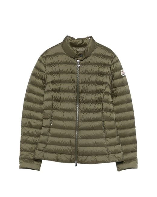 Moncler Green Genet Long Down Jacket
