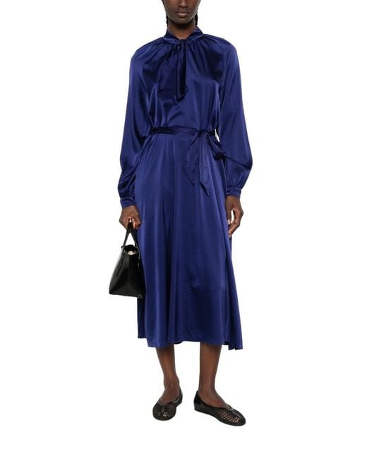 Forte_forte Blue Silk Long Dress